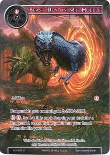 Beast Den on Mt. Hoelle (Full Art) - Ancient Nights - Force of Will card