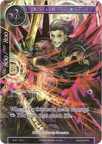Black Blood Knight (Full Art) - Ancient Nights - Force of Will card