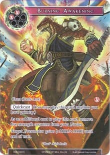 Burning Awakening (Full Art) - Ancient Nights - Force of Will card