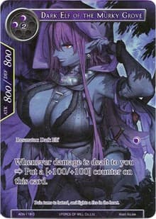 Dark Elf of the Murky Grove (Full Art) - Ancient Nights - Force of Will card
