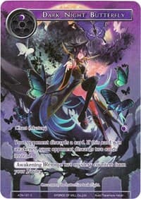Dark Night Butterfly (Full Art) - Ancient Nights - Force of Will card