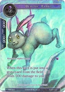 Demonic Rabbit (Full Art) - Ancient Nights - Force of Will card