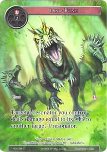 Dino-Rush (Full Art) - Ancient Nights - Force of Will card
