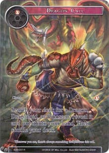 Dragon Call (Full Art) - Ancient Nights - Force of Will card