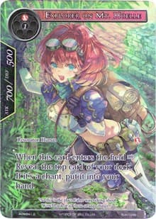 Explorer on Mt. Hoelle (Full Art) - Ancient Nights - Force of Will card