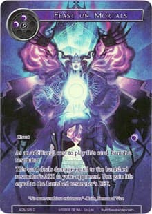 Feast on Mortals (Full Art) - Ancient Nights - Force of Will card