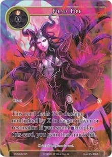 Fiend Fire (Full Art) - Ancient Nights - Force of Will card