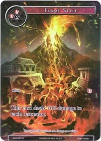 Flame Style (Full Art) - Ancient Nights - Force of Will card