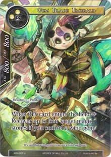 Gem Blade Emerald (Full Art) - Ancient Nights - Force of Will card