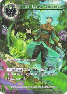 Gentle Breeze Elemental (Full Art) - Ancient Nights - Force of Will card