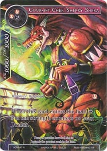 Gourmet Chef, Sherry Shera (Full Art) - Ancient Nights - Force of Will card