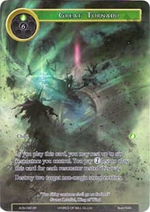 Great Tornado (Full Art) - Ancient Nights - Force of Will card