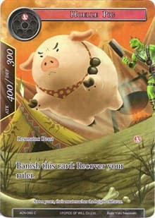 Hoelle Pig (Full Art) - Ancient Nights - Force of Will card