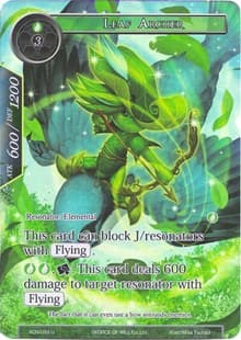 Leaf Archer (Full Art) - Ancient Nights - Force of Will card