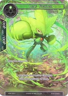 Leaf Fighter (Full Art) - Ancient Nights - Force of Will card