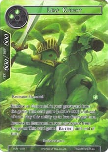Leaf Knight (Full Art) - Ancient Nights - Force of Will card