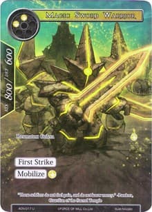 Magic Sword Warrior (Full Art) - Ancient Nights - Force of Will card