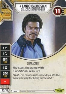 Lando Calrissian - Galactic Entrepreneur - Empire at War - Star Wars: Destiny card