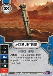 Ancient Lightsaber (Card Only) - Empire at War - Star Wars: Destiny card