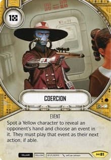 Coercion - Empire at War - Star Wars: Destiny card