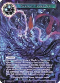 Shaela's Foresight (Full Art) - Ancient Nights - Force of Will card