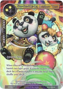 Shin-Shin&Rei-Rei, Acrobatic Twins (Full Art) - Ancient Nights - Force of Will card