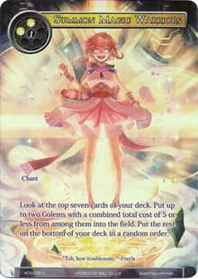 Summon Magic Warriors (Full Art) - Ancient Nights - Force of Will card