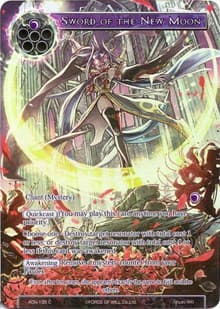 Sword of the New Moon (Full Art) - Ancient Nights - Force of Will card