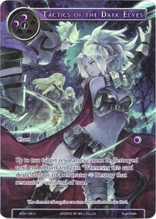 Tactics of the Dark Elves (Full Art) - Ancient Nights - Force of Will card
