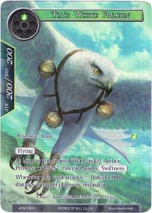 Tia's White Falcon (Full Art) - Ancient Nights - Force of Will card