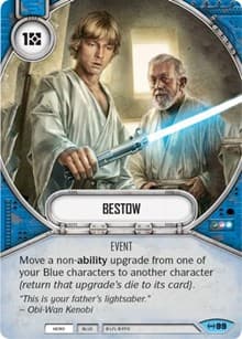 Bestow - Empire at War - Star Wars: Destiny card
