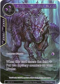 Vicious Wounded Beast (Full Art) - Ancient Nights - Force of Will card