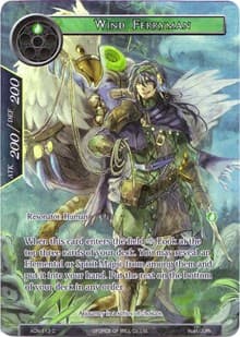 Wind Ferryman (Full Art) - Ancient Nights - Force of Will card
