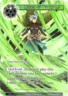 Winds of Vitality (Full Art) - Ancient Nights - Force of Will card