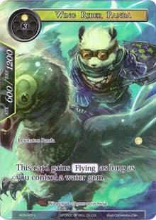 Wing Rider Panda (Full Art) - Ancient Nights - Force of Will card