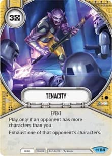 Tenacity - Empire at War - Star Wars: Destiny card