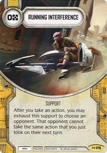 Running Interference - Empire at War - Star Wars: Destiny card