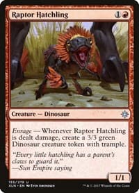 Raptor Hatchling - Ixalan - Magic: The Gathering card