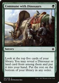 Commune with Dinosaurs - Ixalan - Magic: The Gathering card
