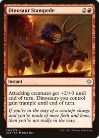 Dinosaur Stampede - Ixalan - Magic: The Gathering card