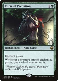 Curse of Predation - Iconic Masters - Magic: The Gathering card