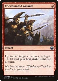 Coordinated Assault - Iconic Masters - Magic: The Gathering card
