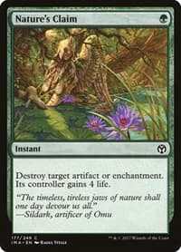 Nature's Claim - Iconic Masters - Magic: The Gathering card