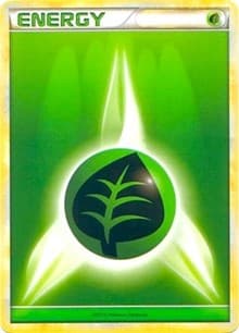 Grass Energy (2010 Unnumbered HGSS Style Non-Holo) - League & Championship Cards - Pokemon card