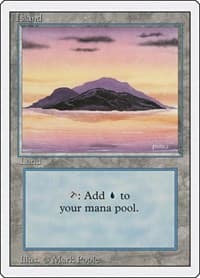 Island (A) - Revised Edition - Magic: The Gathering card