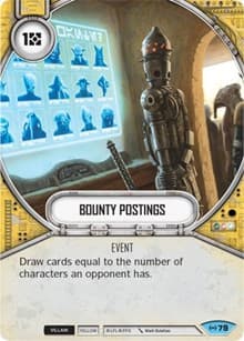 Bounty Postings - Empire at War - Star Wars: Destiny card
