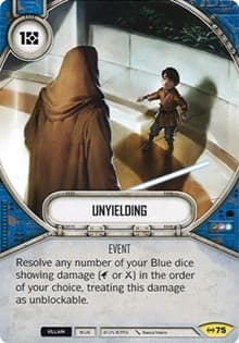 Unyielding - Empire at War - Star Wars: Destiny card