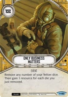 Only Business Matters - Empire at War - Star Wars: Destiny card