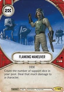 Flanking Maneuver - Empire at War - Star Wars: Destiny card