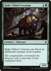 Spike-Tailed Ceratops - Ixalan - Magic: The Gathering card